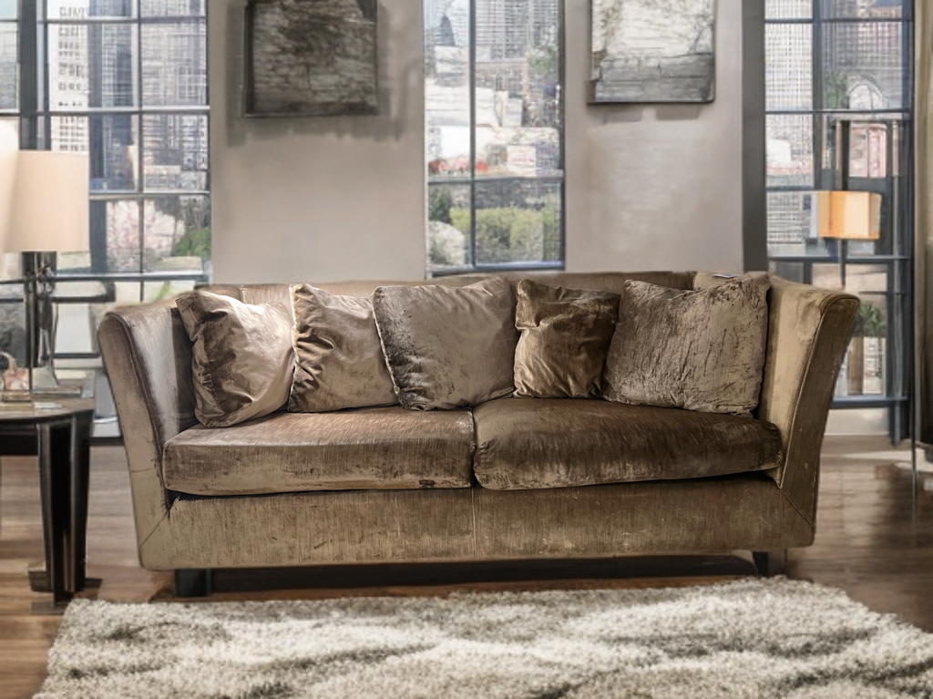 Eksklusiv 3-seter veloursofa