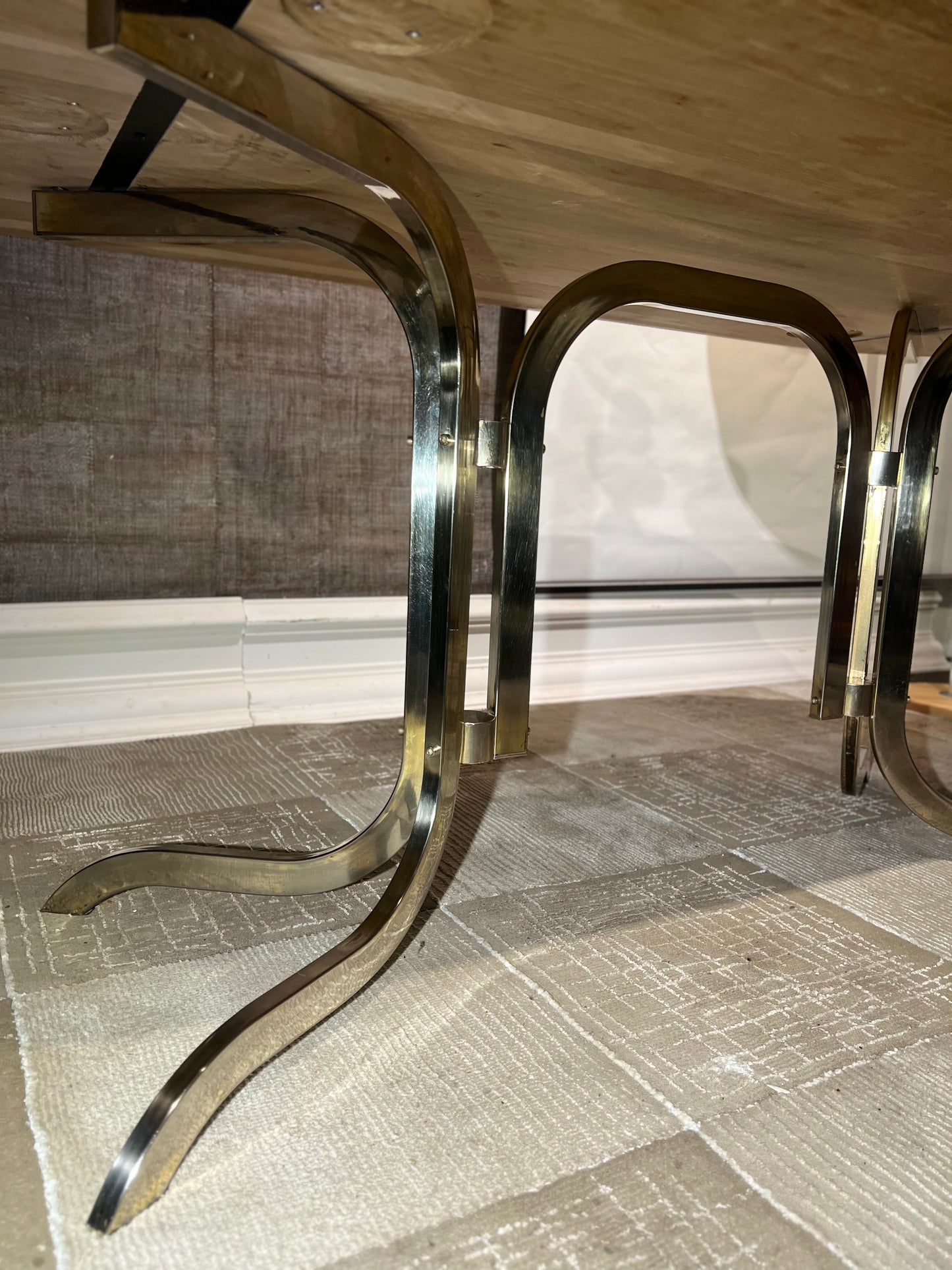 Spisebord - Eik/ krom -Dansk design - Kvalitetsbrukt Møbel fra Hjembruket AS på Hjembruket