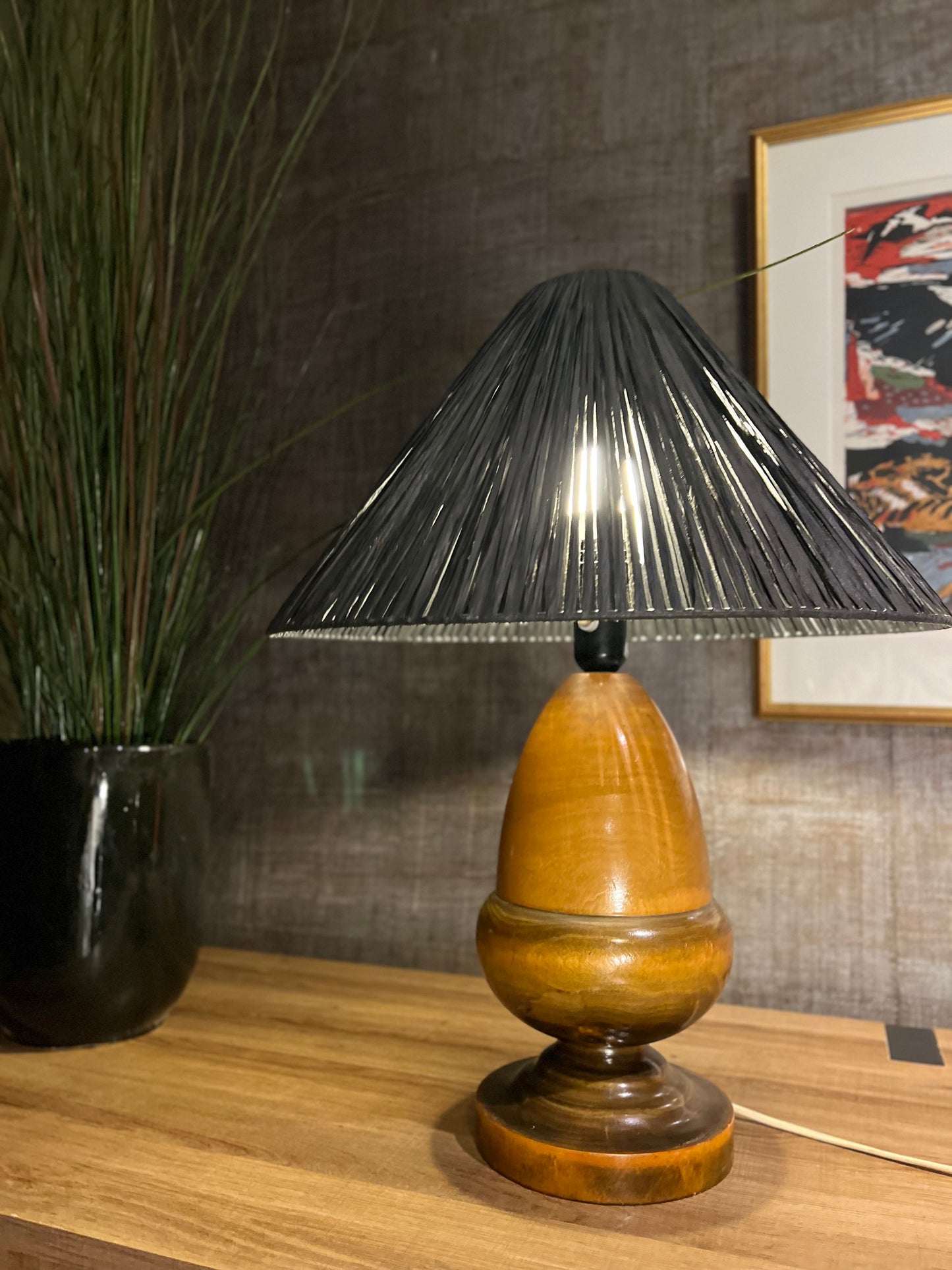 Bordlampe - Natur - Kvalitetsbrukt Møbel fra Hjembruket AS på Hjembruket
