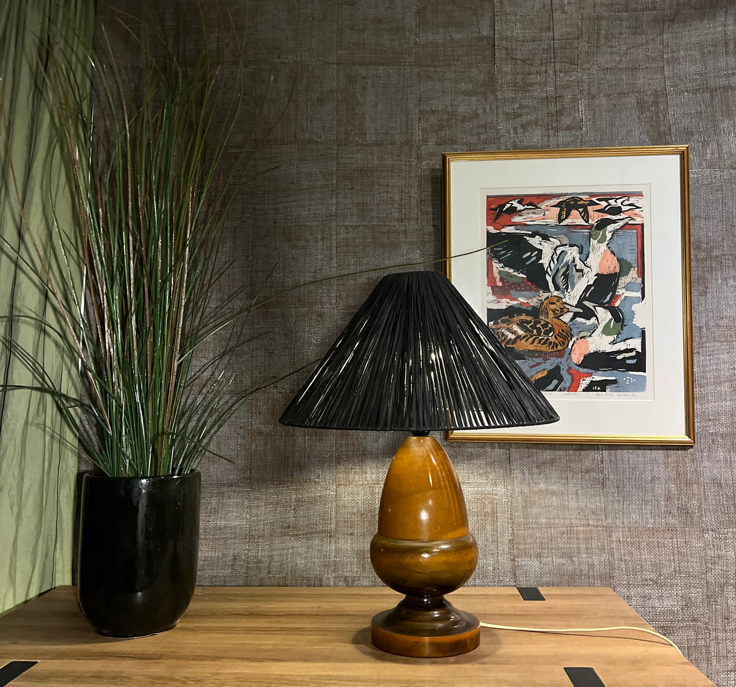 Bordlampe - Natur - Kvalitetsbrukt Møbel fra Hjembruket AS på Hjembruket