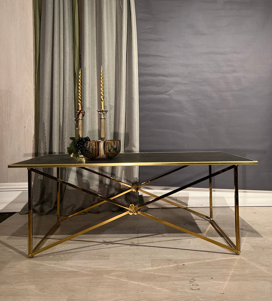 Salongbord - Betong/Messing