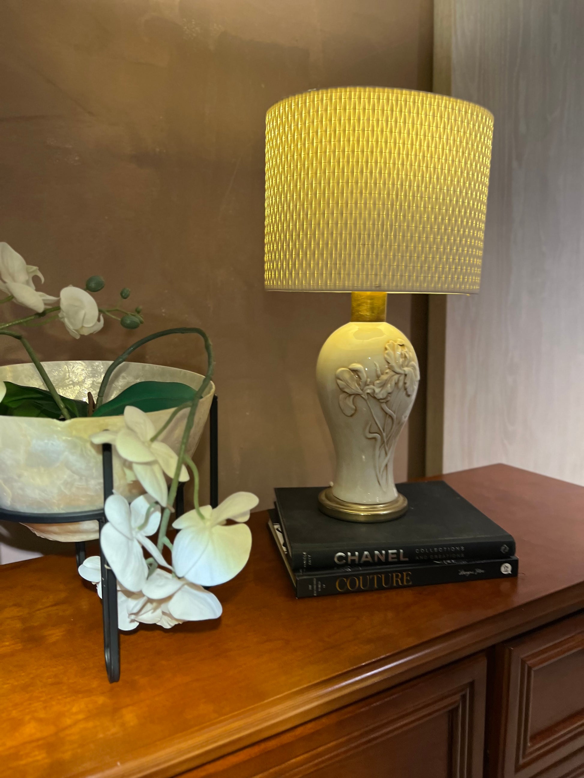 Bordlampe - Porselen - Kvalitetsbrukt Møbel fra Hjembruket AS på Hjembruket
