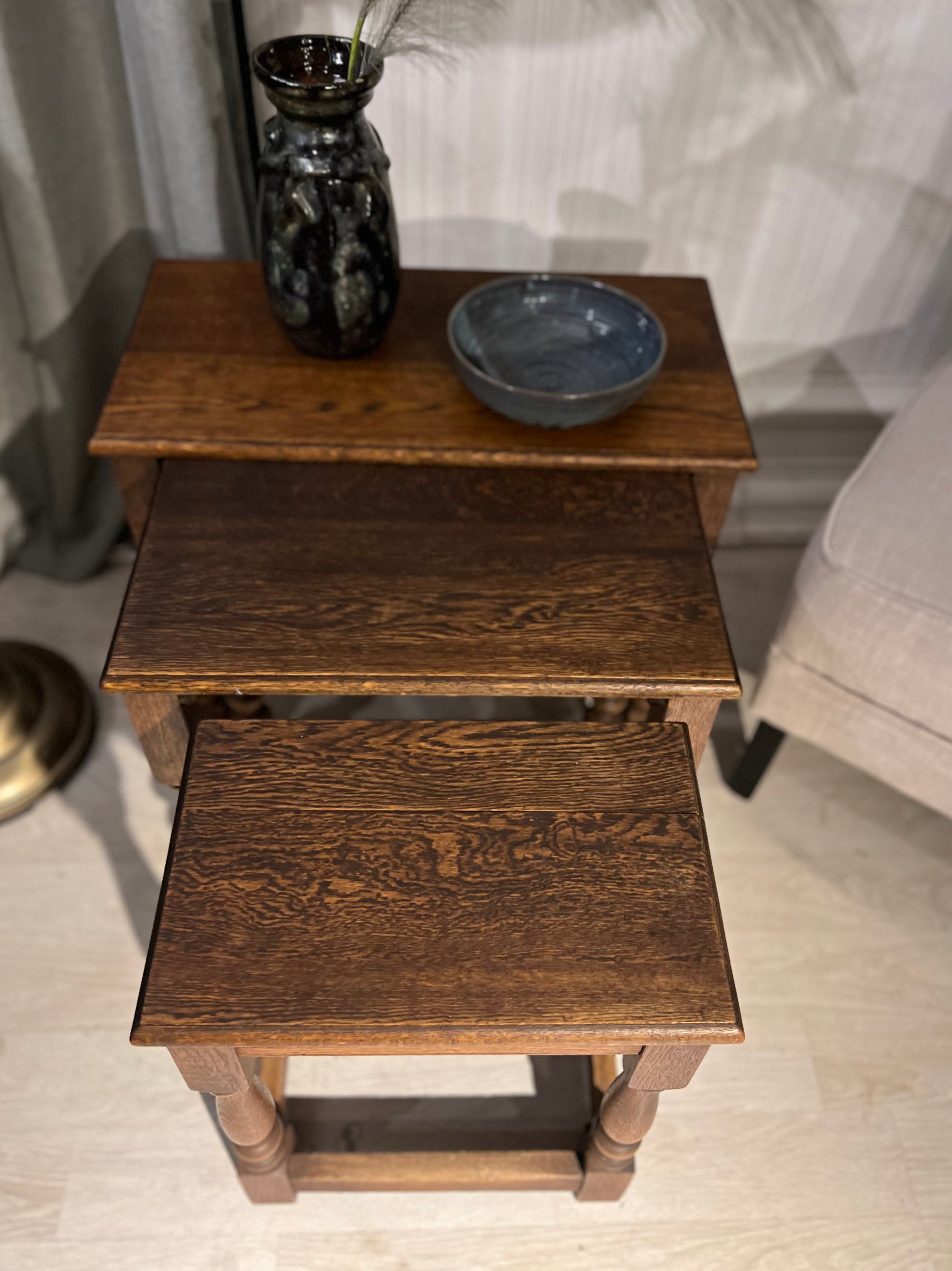 Settebord Eik 1900-tallet - Kvalitetsbrukt Møbel fra Hjembruket AS på Hjembruket