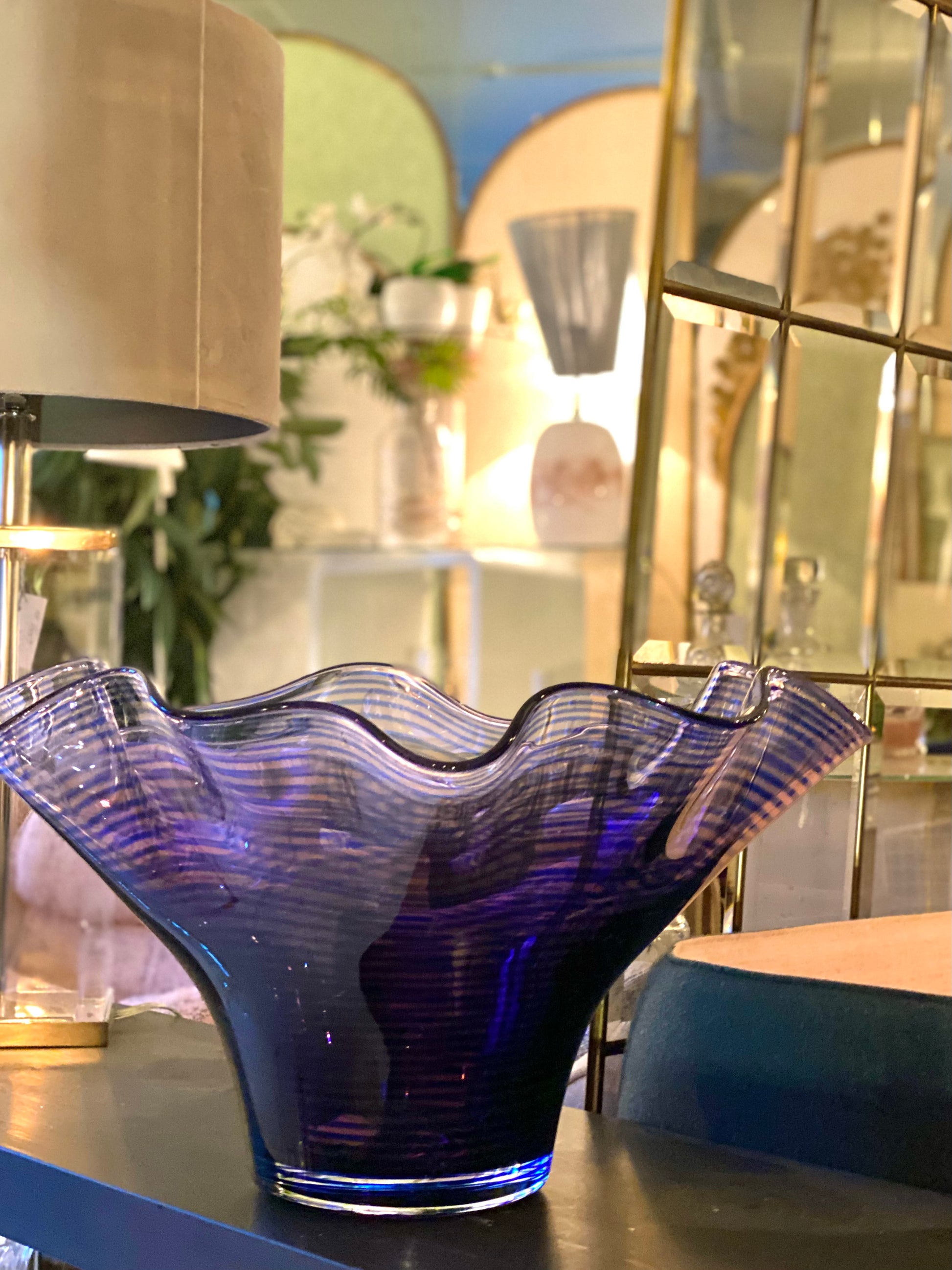 Kunstglass - Maud G. Bugge - Kvalitetsbrukt Møbel fra Hjembruket AS på Hjembruket