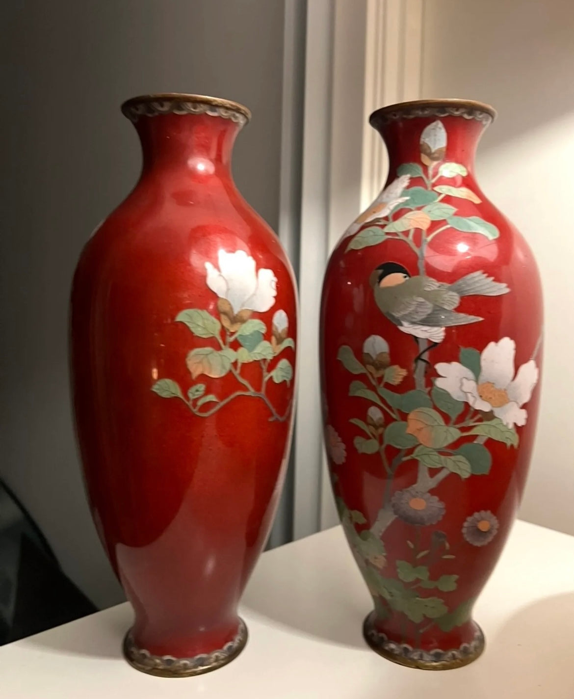 Cloisonné Vaser - Qing Province Japan