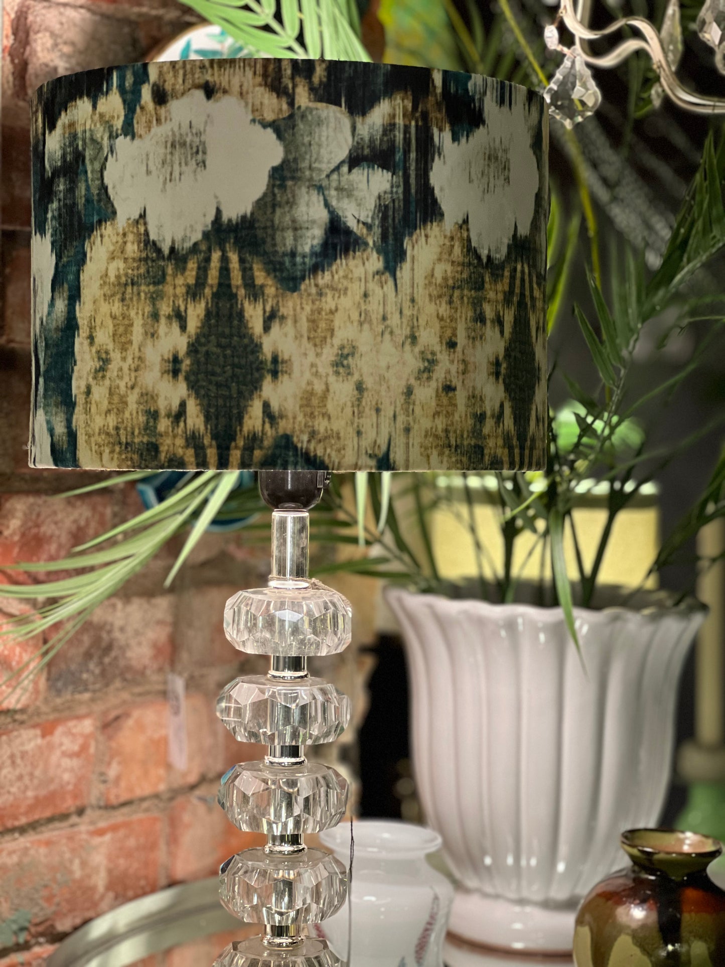 Bordlampe - Floral garden
