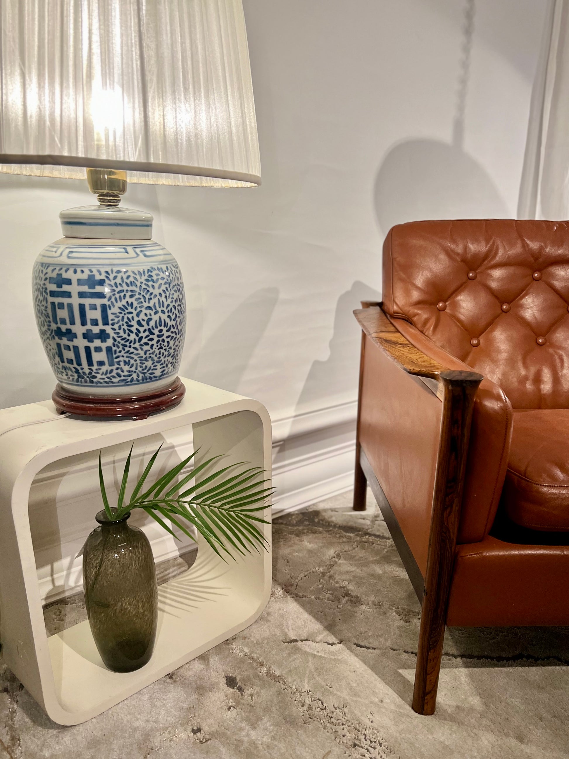 Bordlampe - Keramikk - Asian style - Kvalitetsbrukt Møbel fra Hjembruket AS på Hjembruket