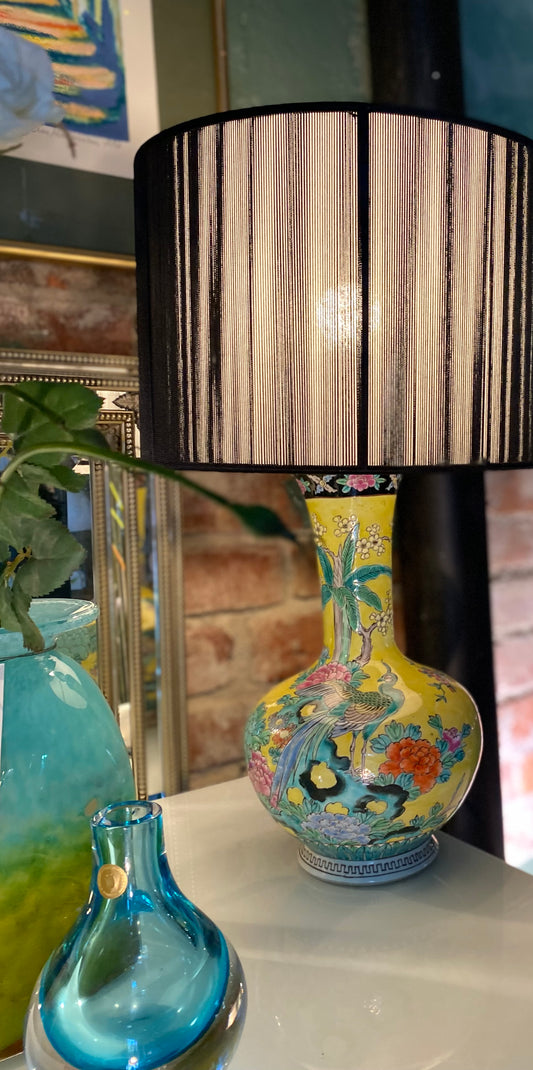 Bordlampe porselen - Japan - Kvalitetsbrukt Møbel fra Hjembruket AS på Hjembruket