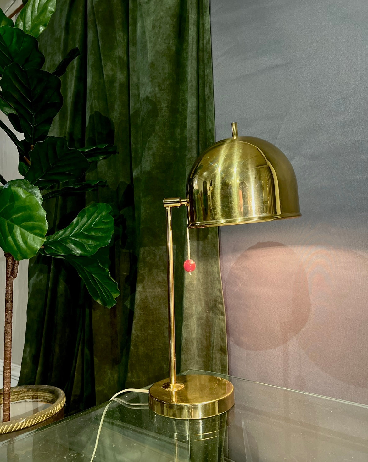 Bordlampe- Retro Messing