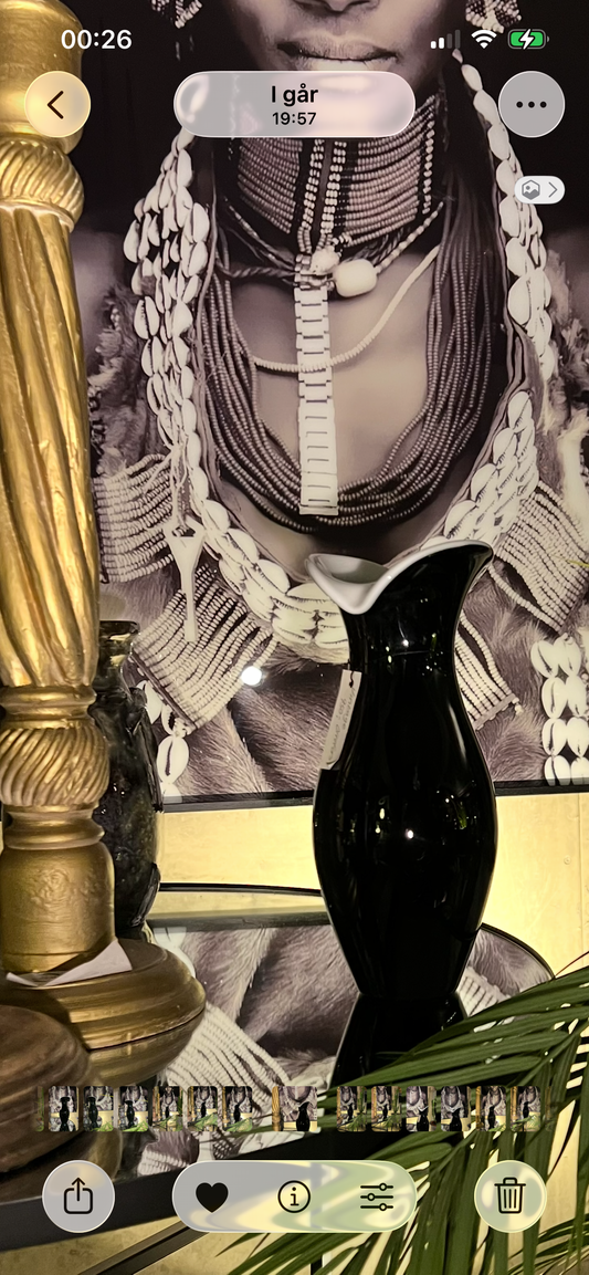 Porselensvase Orrefors Vintage - Kvalitetsbrukt Møbel fra Hjembruket AS på Hjembruket