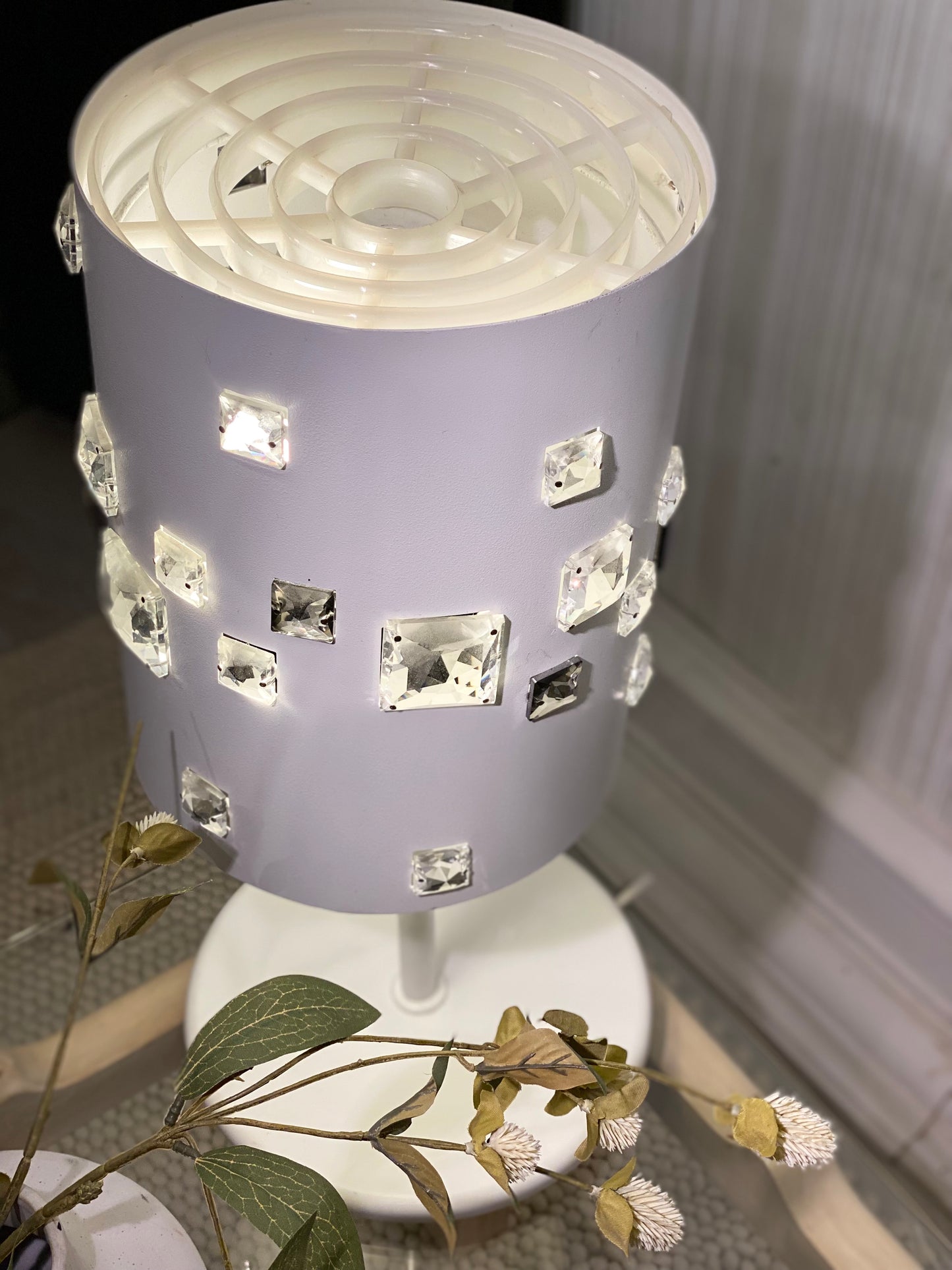 Bordlampe- Krystall Iglo - Kvalitetsbrukt Møbel fra Hjembruket AS på Hjembruket