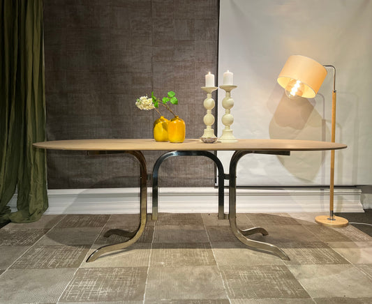 Spisebord - Eik/ krom -Dansk design