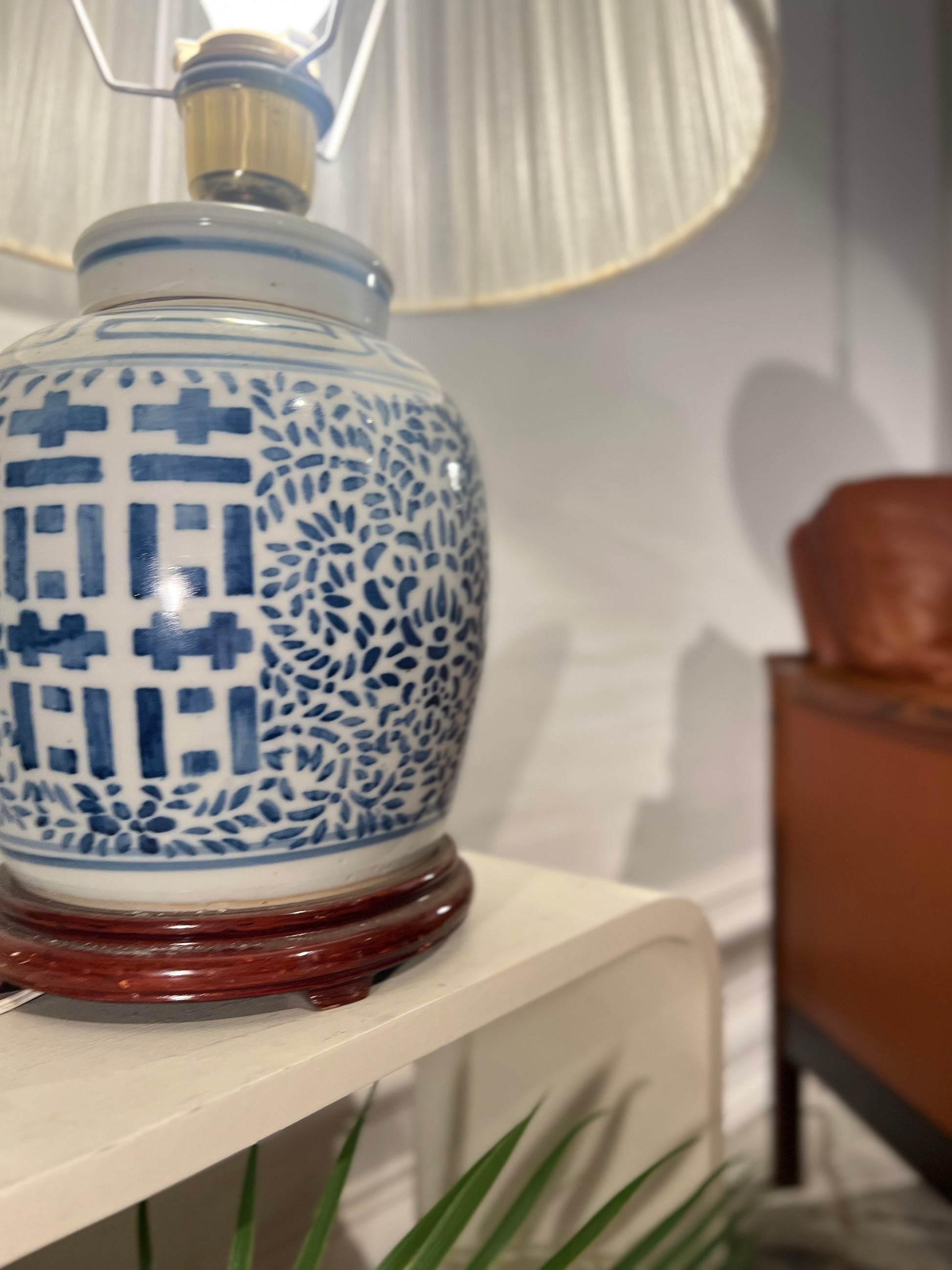 Bordlampe - Keramikk - Asian style - Kvalitetsbrukt Møbel fra Hjembruket AS på Hjembruket