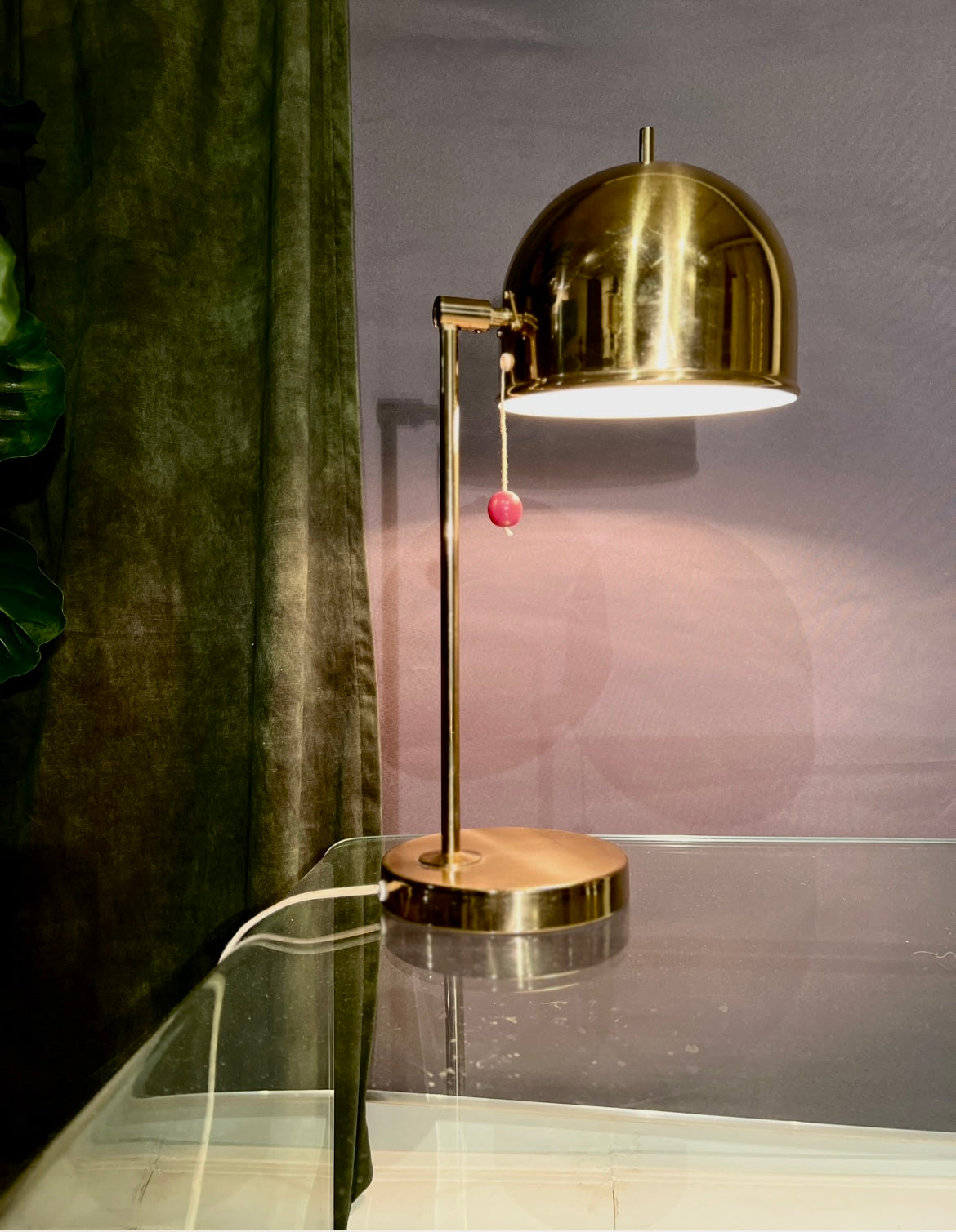 Bordlampe- Retro Messing