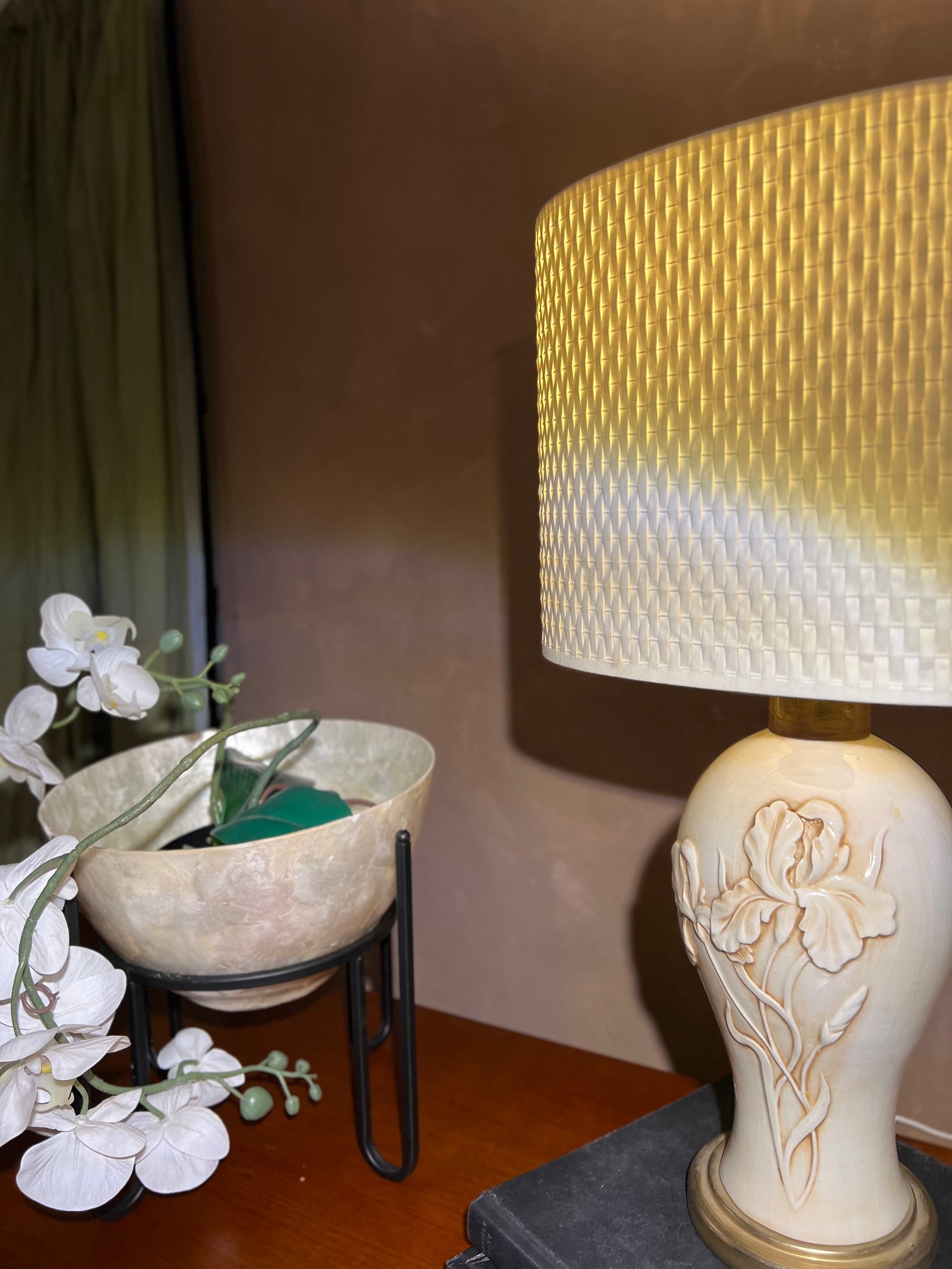 Bordlampe - Porselen - Kvalitetsbrukt Møbel fra Hjembruket AS på Hjembruket