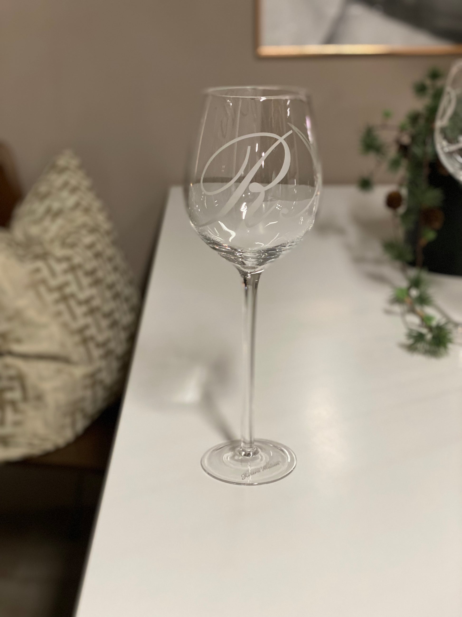 7 Riviera Maison vinglass XL - Kvalitetsbrukt Møbel fra Hjembruket på Hjembruket