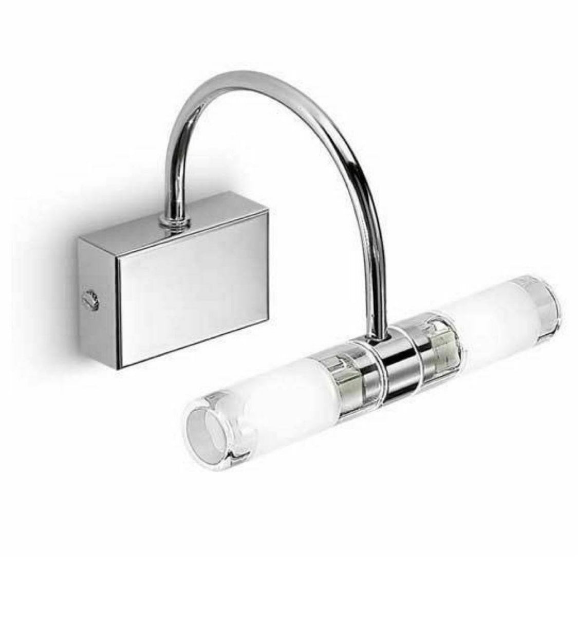 Linea Light - vegglampe glass/krom - Kvalitetsbrukt Møbel fra Hjembruket på Hjembruket
