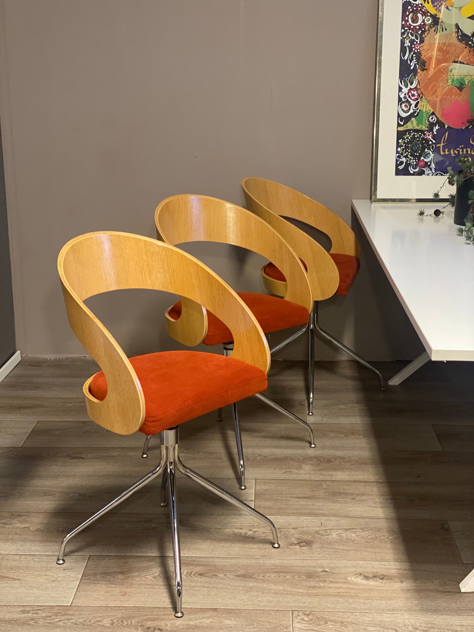 Rocka designstoler Dan Form - Kvalitetsbrukt Møbel fra Hjembruket på Hjembruket
